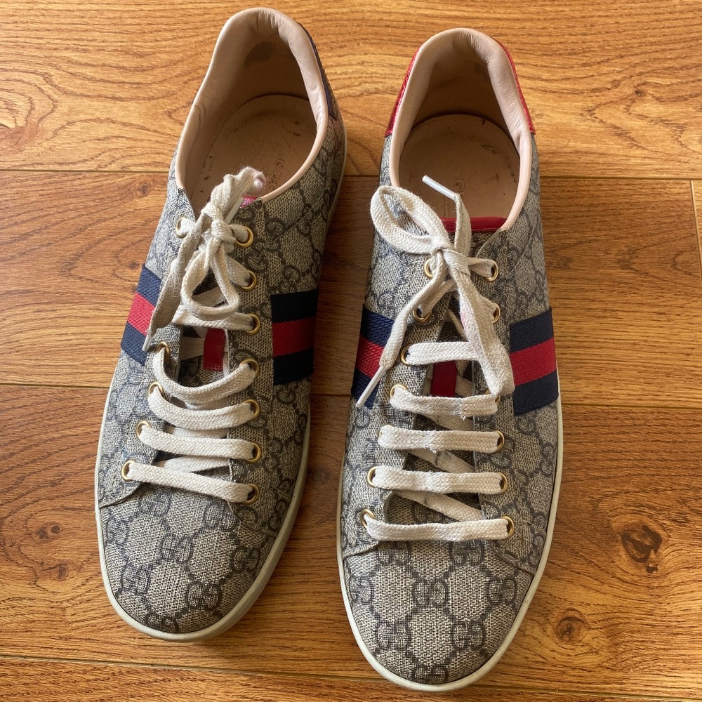 Gucci Ace GG Supreme sneakers men size 41